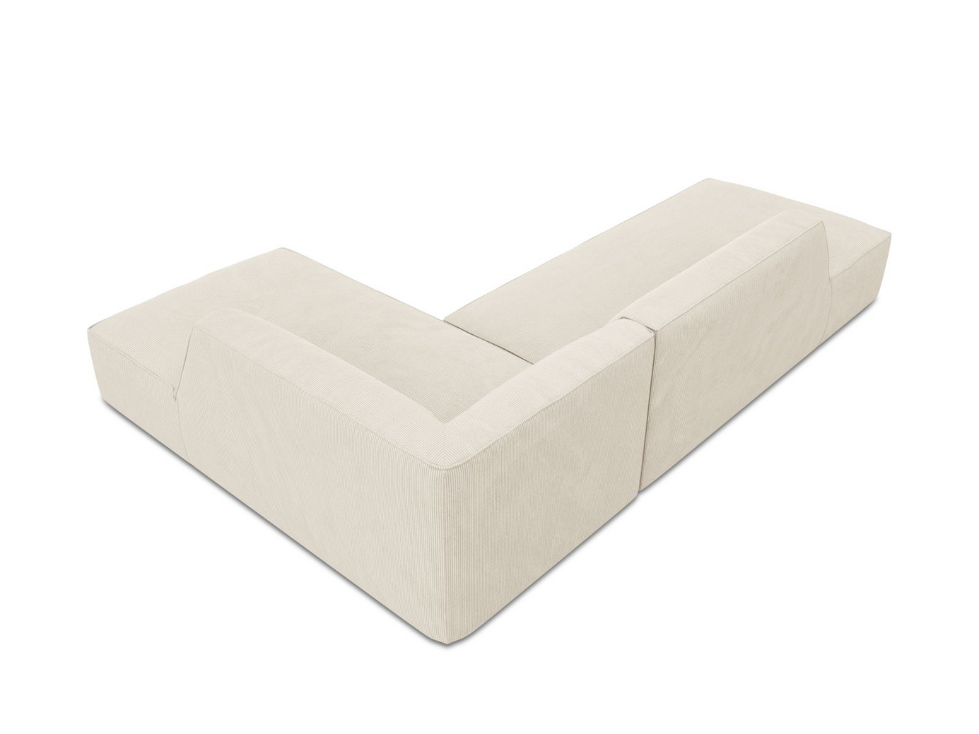 Cosmopolitan Design högervänd modulhörnsoffa, "Siena", 4-sits, 273 × 180 × 69 cm, Scala, svarta plastben, Variant RCO_100