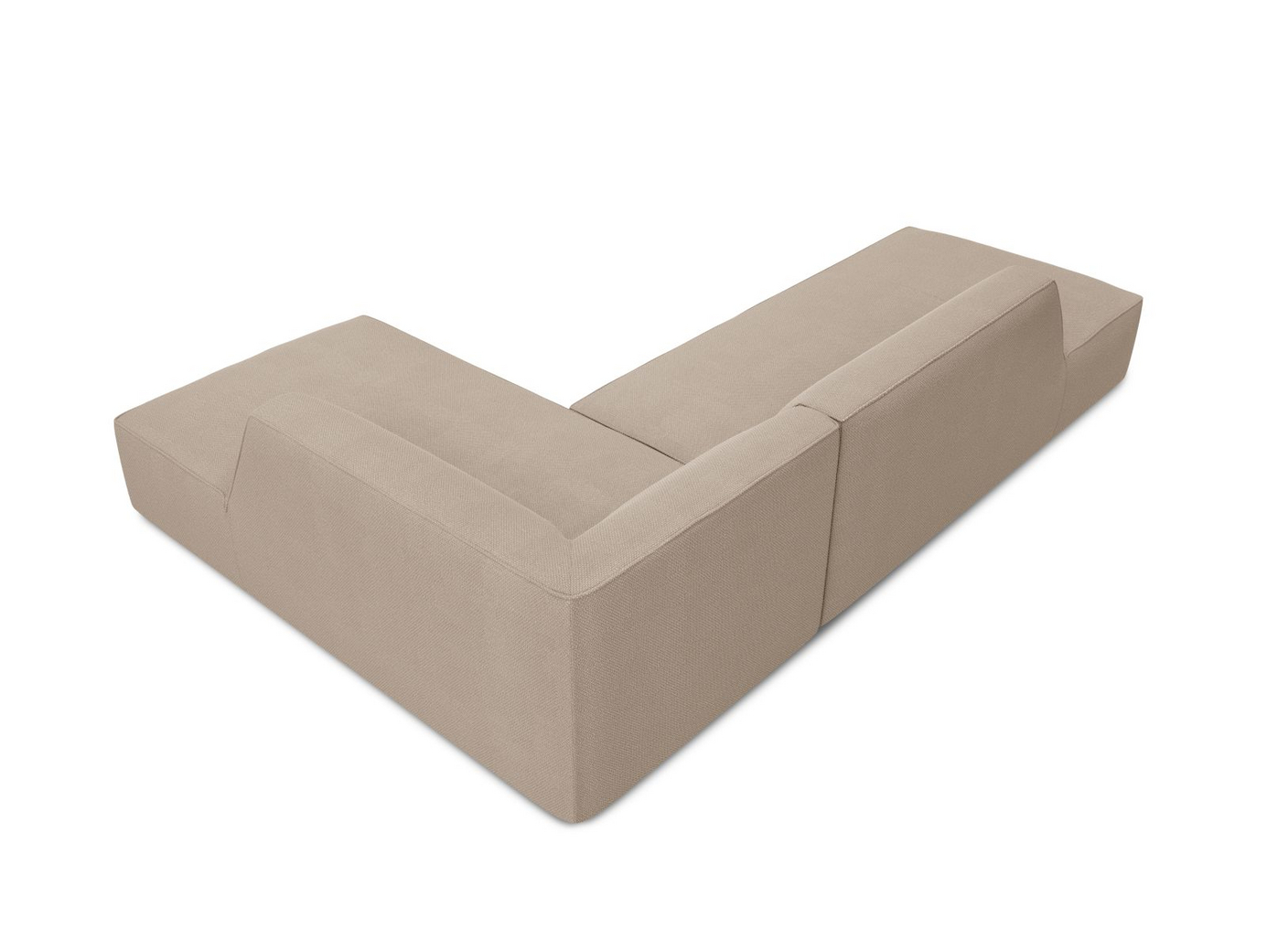 Cosmopolitan Design högervänd modulhörnsoffa, "Siena", 4-sits, 273 × 180 × 69 cm, Ottawa, svarta plastben, Variant RCO_137