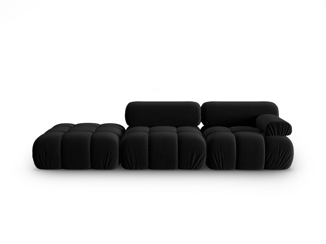 Cosmopolitan Design vänstervänd sammetsmodulsoffa, 
