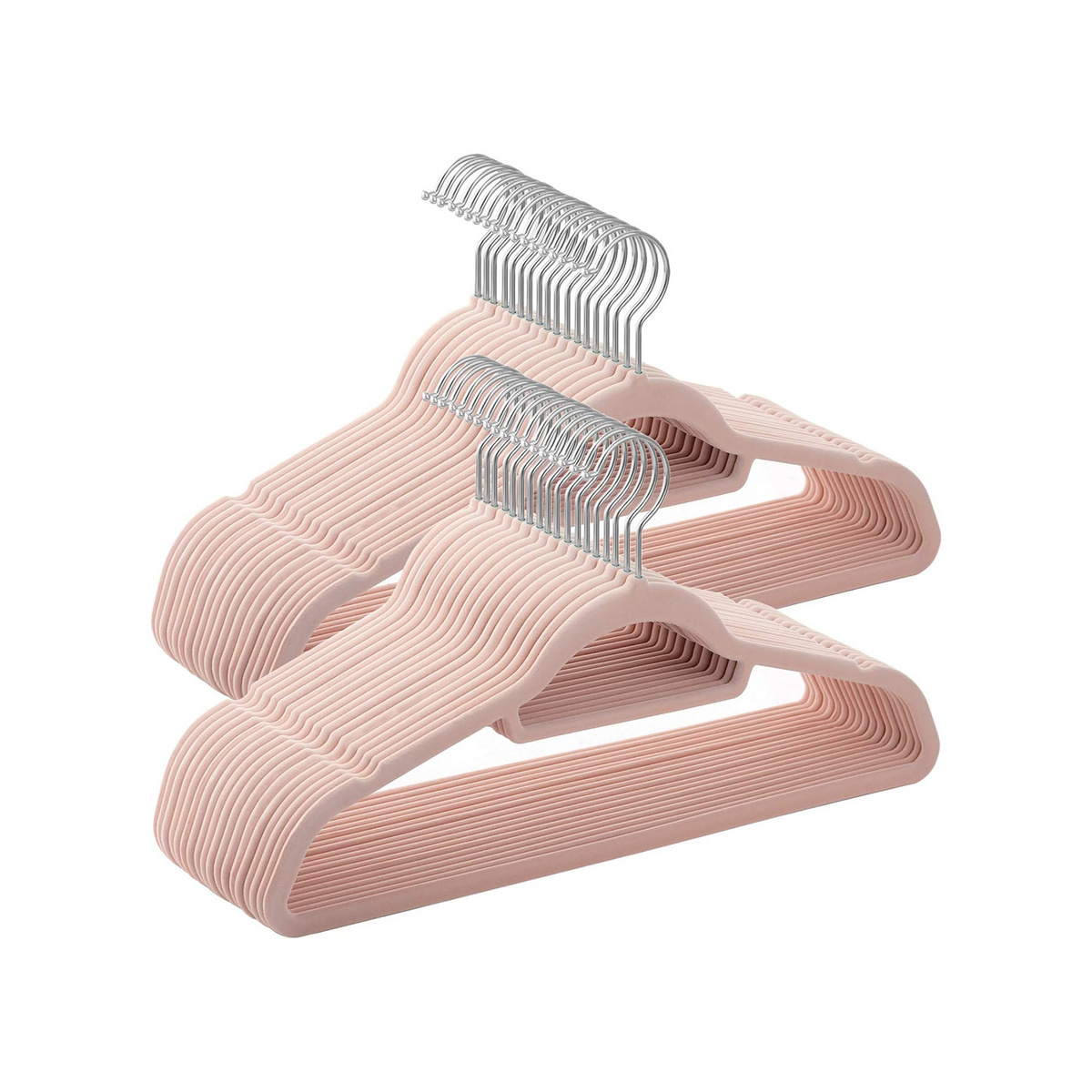SONGMICS sammetsgalgar, 50-pack, 43.5 × 0.6 × 22.5 cm, CRF020