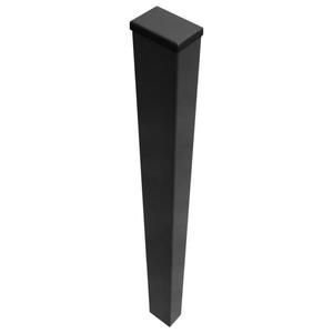 Fornorth staketstolpe 220cm, svart