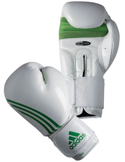 Adidas Box-Fit Boxningshandskar, vit/grön