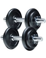 Fit'n Shape Justerbara hantlar 20kg, viktskivor järn