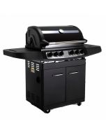 KOBE Gasolgrill STYLE PLATINUM,BLACK EDITION 4 brännare och sidobrännare,  145x61x116cm