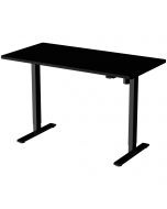 Lykke höj och sänkbart skrivbord M100, svart, 140 x 70 cm