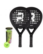 React padelracket set, 2 racketar och bollar