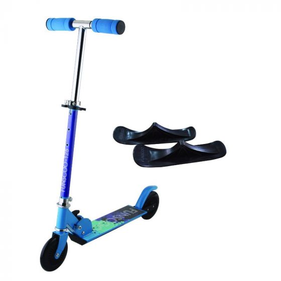 Snösparkcykel blå