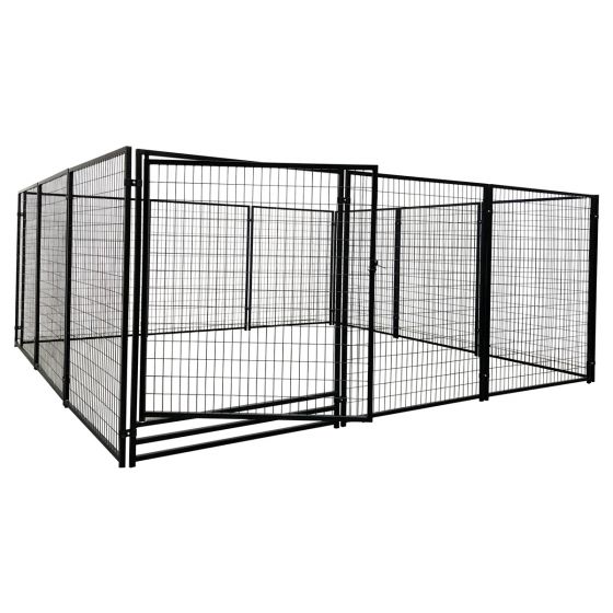 Trekker hundgård 4,5x4,5x1,83m, svart