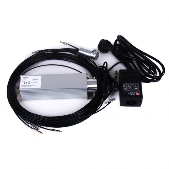 FTLIGHT LED fiberljus PRO 9-delad, ø1.5mm, 3x2m, 3x2.5m, 3x3m