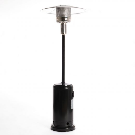 Fornorth terrassvärmare Stand Patio 13kW gasdriven, svart