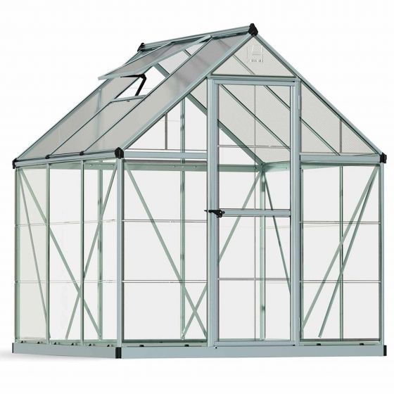 Palram-Canopia Växthus Hybrid, 3,4m², 6x6, silver