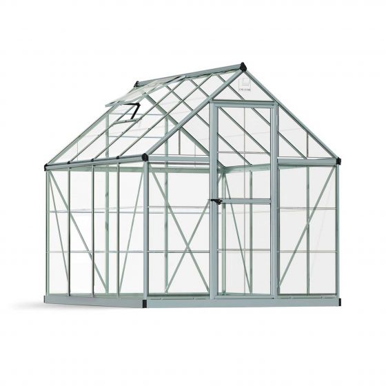 Palram-Canopia Växthus Harmony, 4,6m², 6x8, silver