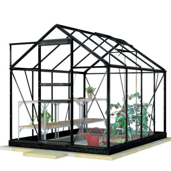 Lykke Växthus Glass 5m2 svart | Växthus