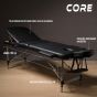 Core massagebänk A300, svart