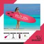 Deep Sea SUP-brädset Standard, rosa