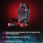 Kuura Gaming gamingstol Gamer, svart-röd