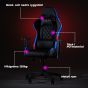 Kuura Gaming gamingstol RGB, svart