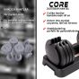 Core 2 x Justerbar hantel, 50 kg
