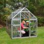 Palram-Canopia Växthus Harmony, 4,6m², 6x8, silver
