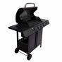 DOSE Gasolgrill BARBEQUE, 4 brännare svart, 120x110x53cm