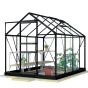 Lykke Växthus Glass 5m2 svart | Växthus