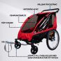 Trekker cykelvagn för 1-2 Barn Pro