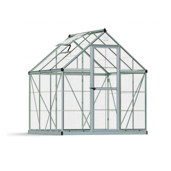 Palram-Canopia Växthus Harmony, 3,4m², 6x6, silver