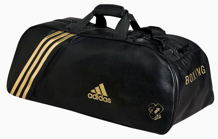 Adidas Super gymväska, svart/guld