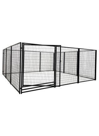 Trekker hundgård 4,5x4,5x1,83m, svart