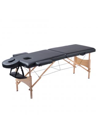 React massagebänk P200, svart