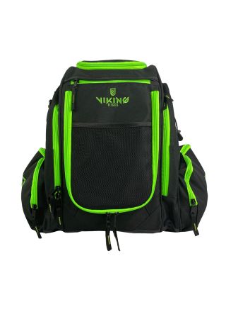 Viking Discs Rucksack Pro Frisbeegolf ryggsäck, svart/lime