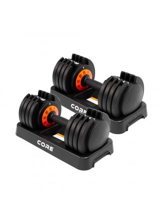 Core 2 x Justerbar hantel, 50 kg