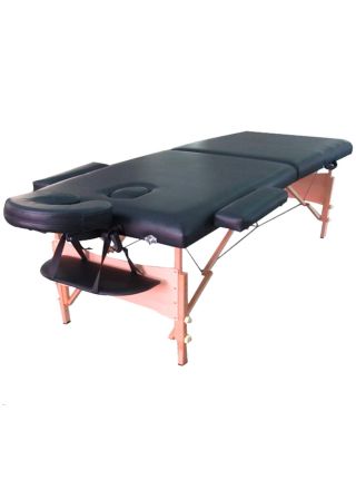 React massagebänk P200, svart