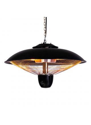 Fornorth terrassvärmare Ceiling Heater Deluxe 2000W fjärrkontroll, svart