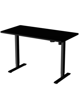 Lykke höj och sänkbart skrivbord M100, svart, 140 x 70 cm