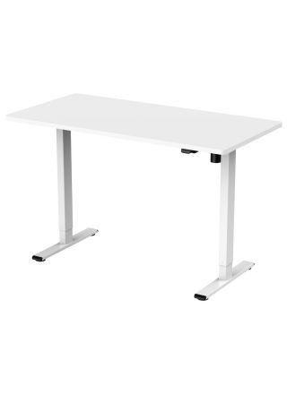 Lykke höj och sänkbart skrivbord M100, vit, 120 x 60 cm