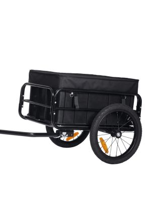 Trekker cykelkärra med en plastlåda