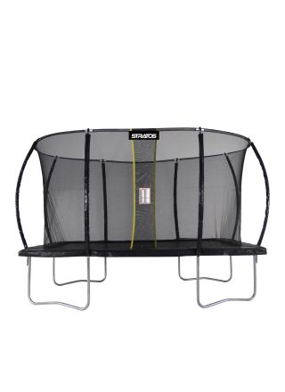 Stratos studsmatta rektangulär 213x305 cm med skyddsnät
