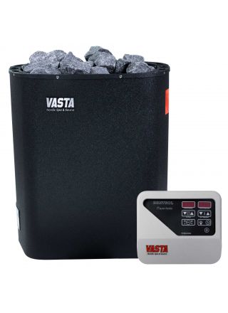 Vasta Bastuaggregat Blaze 6kw, svart, separat, 5-8m3