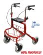 Rollator Mauno, röd