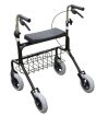 Rollator Mauno Bred, svart