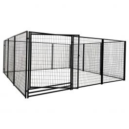 Trekker hundgård 4,5x4,5x1,83m, svart