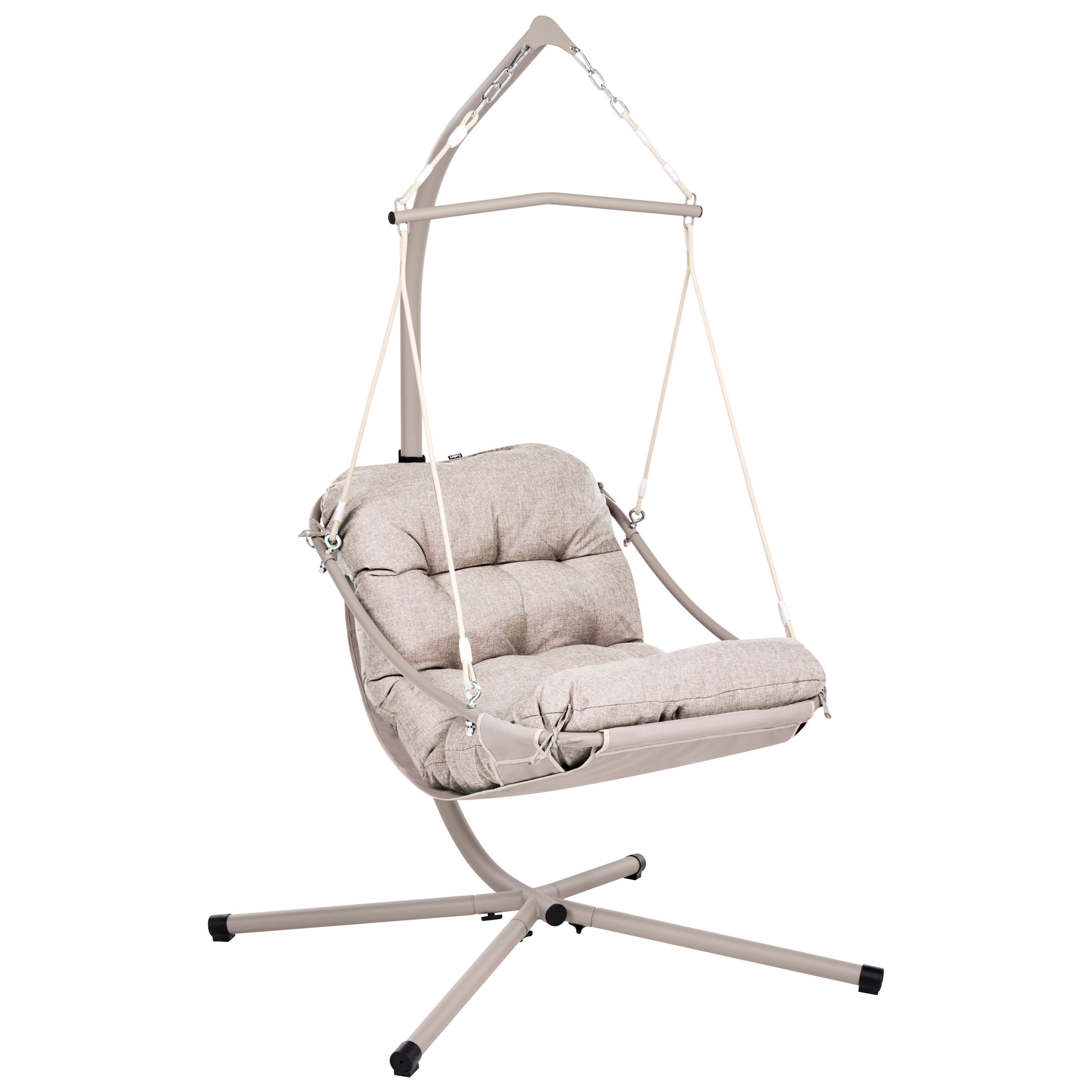Hängstol med stativ ALGHERO Metall Beige
