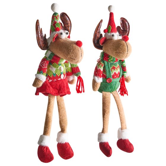 Set med 2 julpynt VATNDALSVATNET 38 cm Ren Flerfärgad