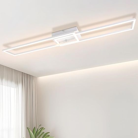 NETTLIFE LED - taklampa, vit, modern, ram, 32W, 3000K