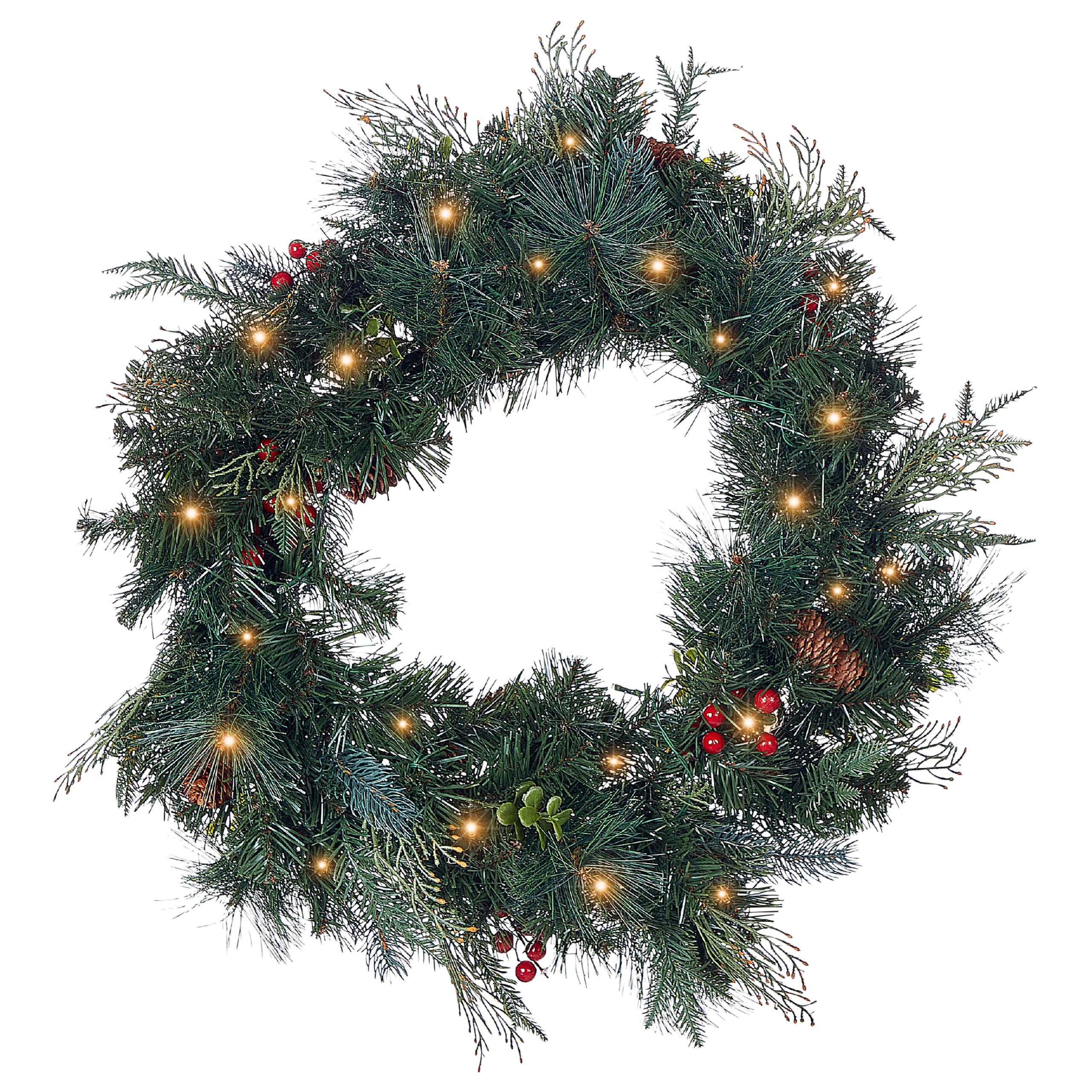 Julkrans LED ELBRUS 60 cm Grön