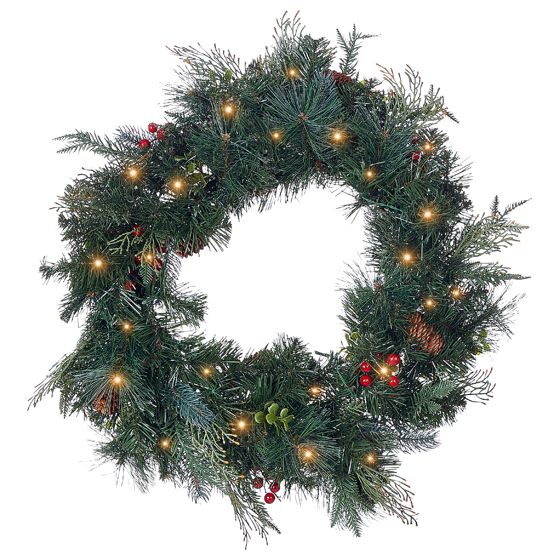 Julkrans LED ELBRUS 60 cm Grön