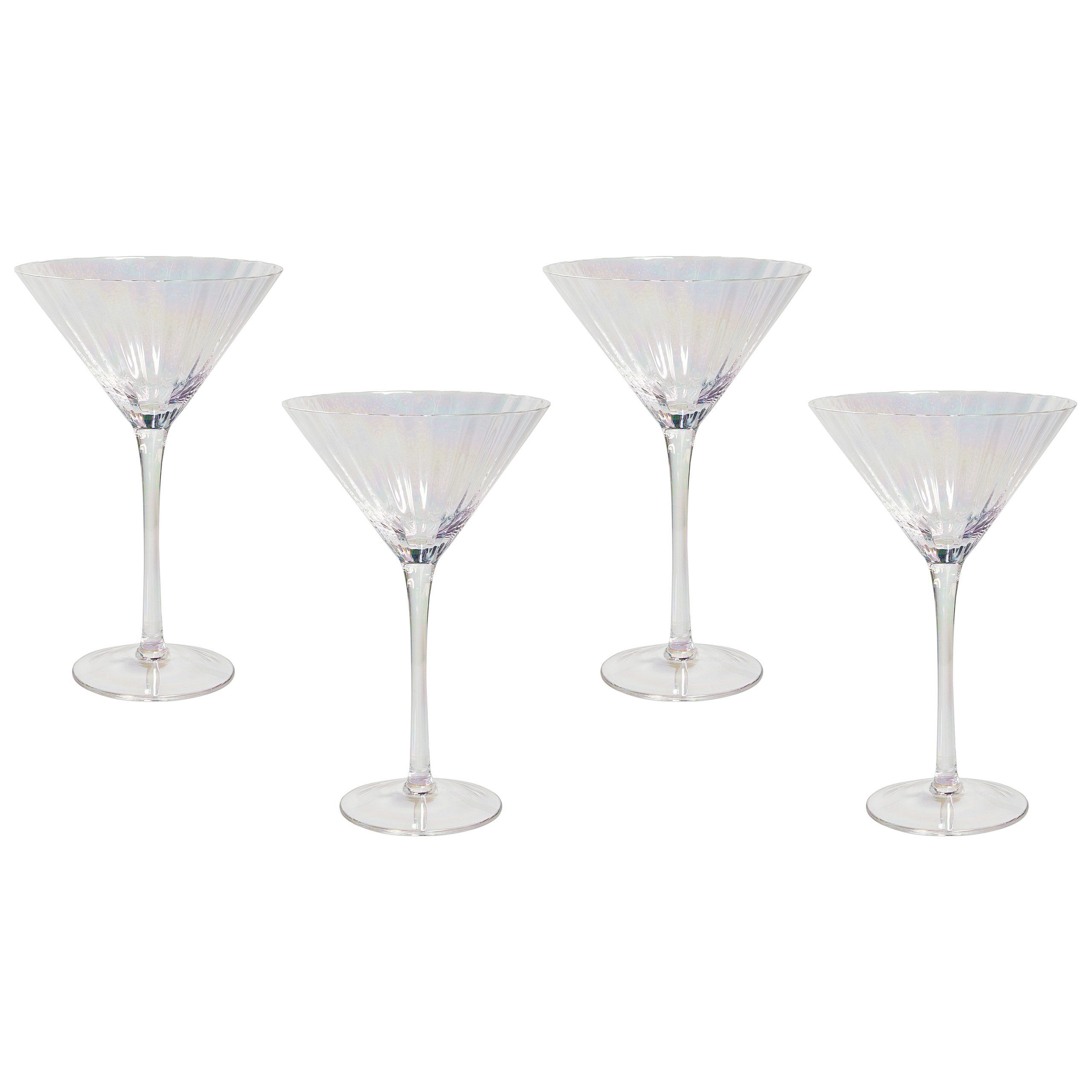 Set med 4 martiniglas MORGANITE 220 ml Transparent