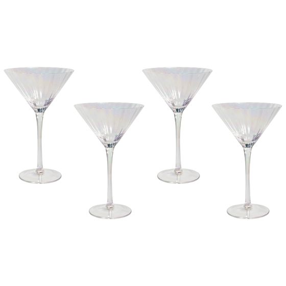 Set med 4 martiniglas MORGANITE 220 ml Transparent
