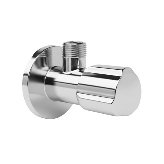 REA Vinkelventil 02 1/2" x 3/8" Krom, 6,9x4,5x5,6cm